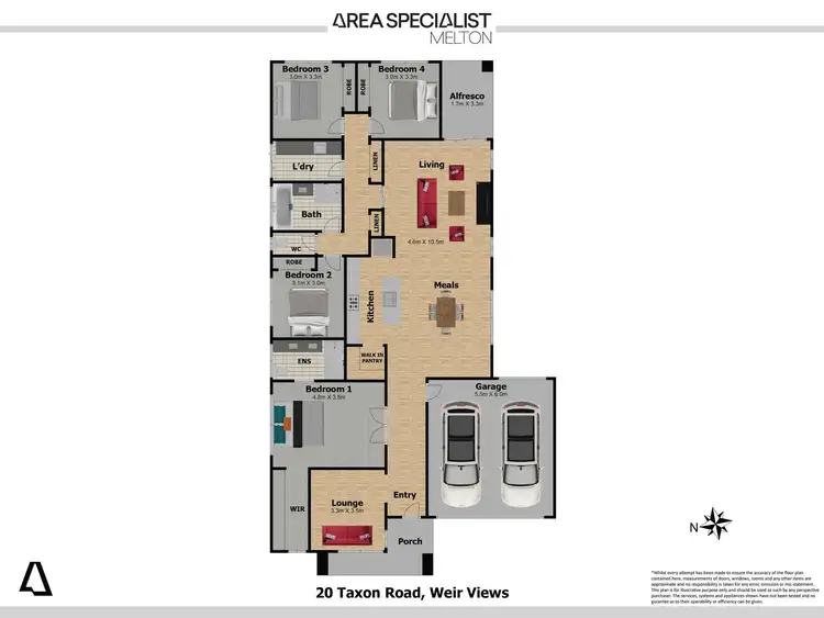 Floorplan of Homely house listing, 20 Taxon Road, Weir Views VIC 3338