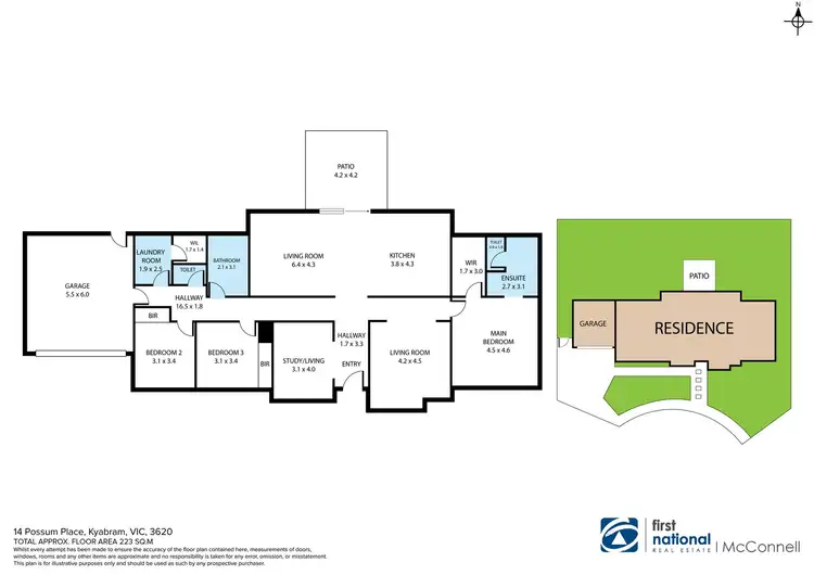 Floorplan of Homely house listing, 14 Possum Place, Kyabram VIC 3620