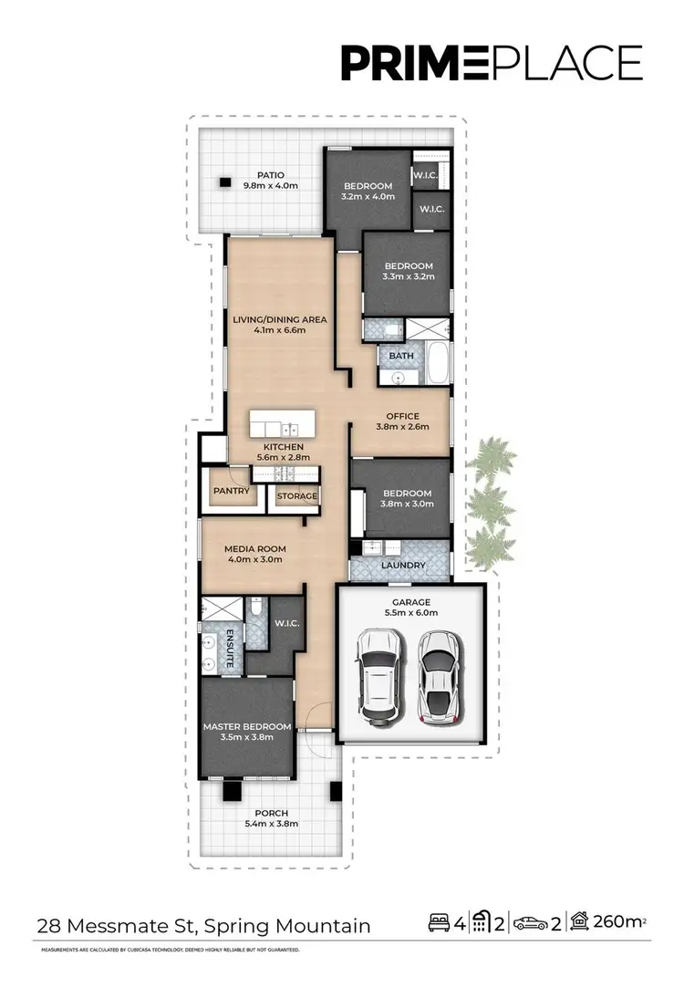 Floorplan of Homely house listing, 28 Messmate Place, Spring Mountain QLD 4300