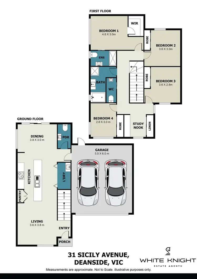 Floorplan of Homely townhouse listing, 31 Sicily Avenue, Deanside VIC 3336