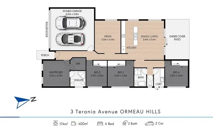 Floorplan of Homely house listing, 3 Terania Avenue, Ormeau Hills QLD 4208