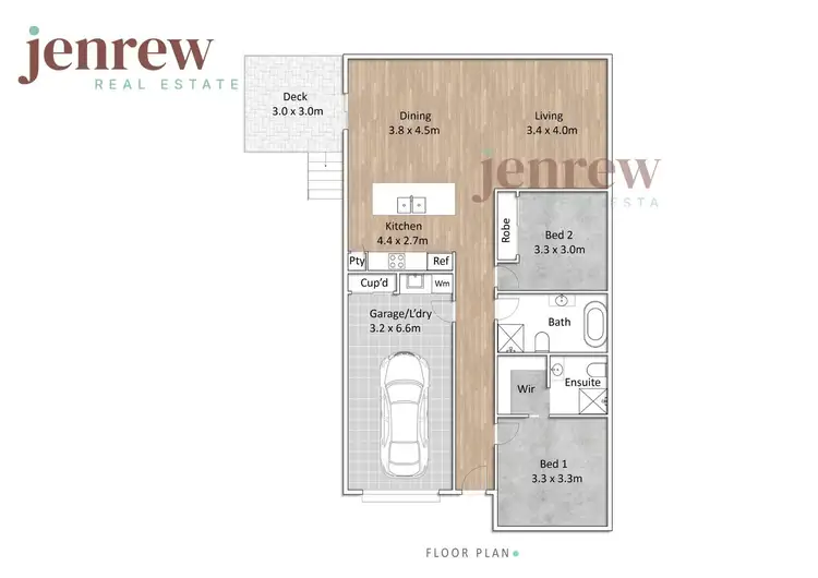 Floorplan of Homely unit listing, 2/35 Janet Drive, Park Grove TAS 7320