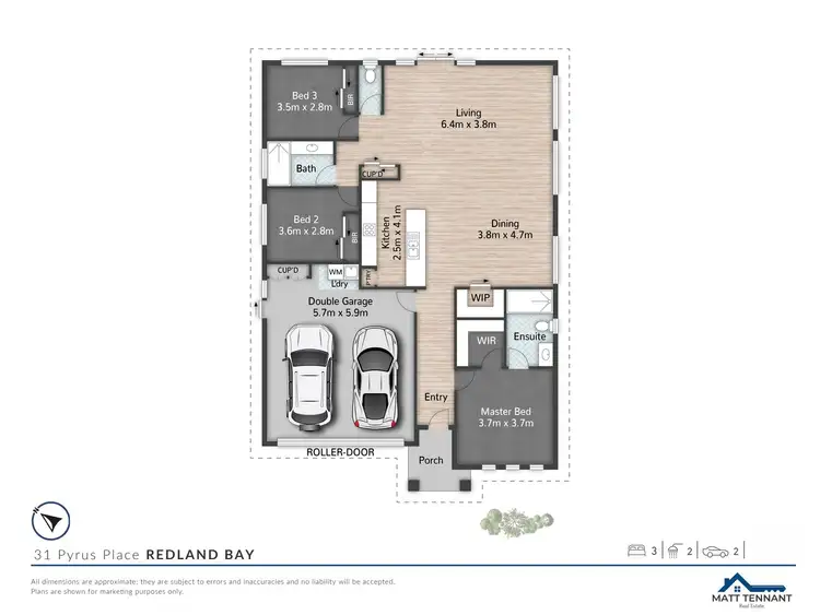 Floorplan of Homely house listing, 31 Pyrus Place, Redland Bay QLD 4165