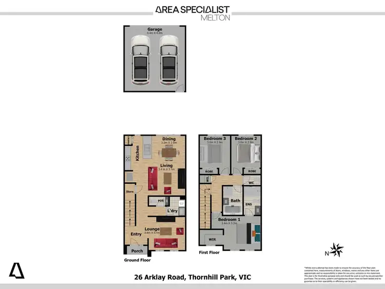 Floorplan of Homely house listing, 26 Arklay Road, Thornhill Park VIC 3335