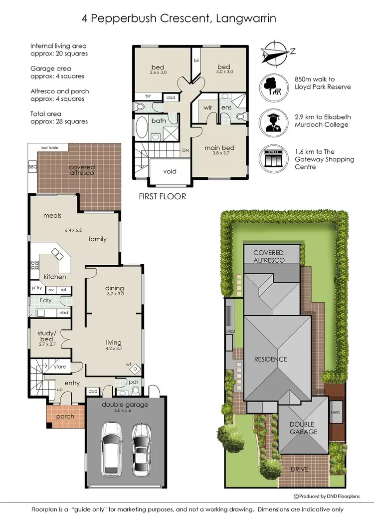 Floorplan of Homely house listing, 4 Pepperbush Crescent, Langwarrin VIC 3910