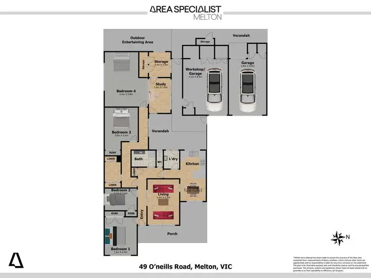 Floorplan of Homely house listing, 49 Oneills Road, Melton VIC 3337