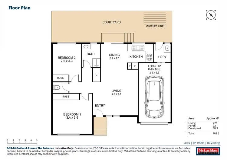Floorplan of Homely villa listing, 6/24-26 Oakland Avenue, The Entrance NSW 2261