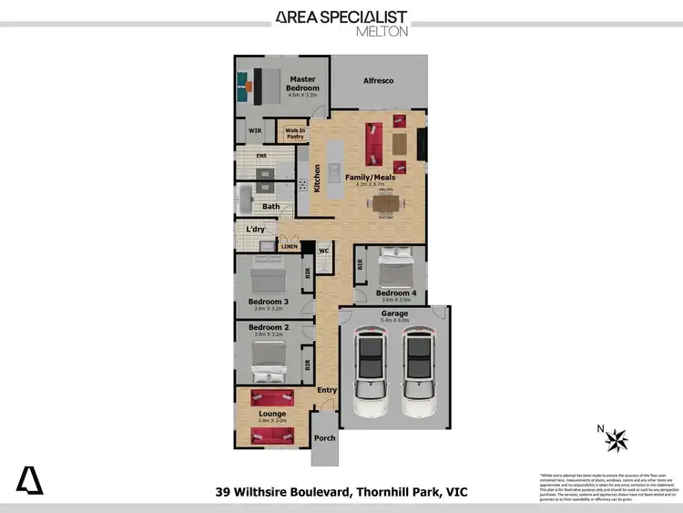 Floorplan of Homely house listing, 39 Wiltshire Boulevard, Thornhill Park VIC 3335