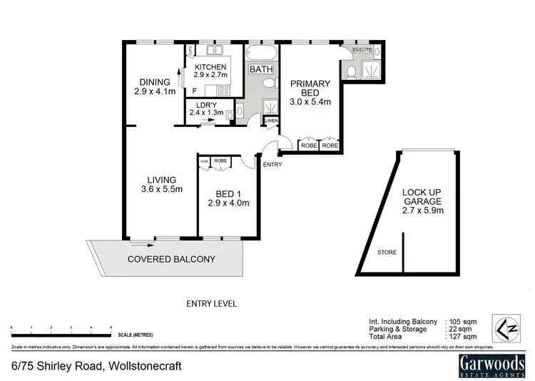 Floorplan of Homely apartment listing, 6/75 Shirley Road, Wollstonecraft NSW 2065
