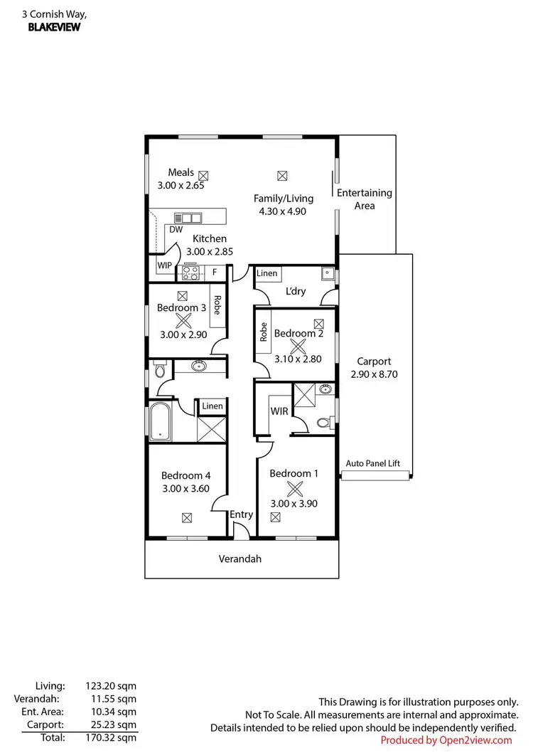 Floorplan of Homely house listing, 3 Cornish Way, Blakeview SA 5114