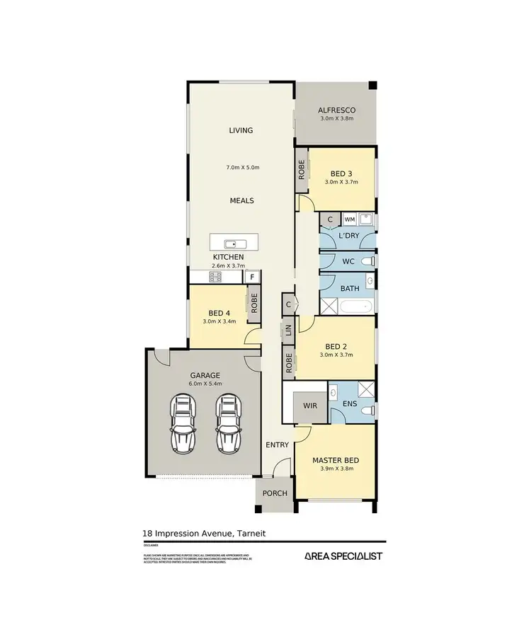 Floorplan of Homely house listing, 18 Impression Avenue, Tarneit VIC 3029