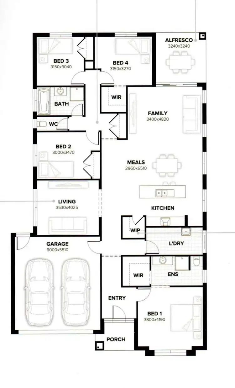 Floorplan of Homely house listing, 47 Moroak Crescent, Clyde North VIC 3978