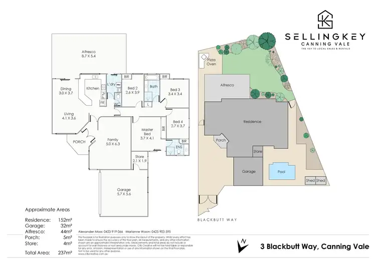 Floorplan of Homely house listing, 3 Blackbutt Way, Canning Vale WA 6155