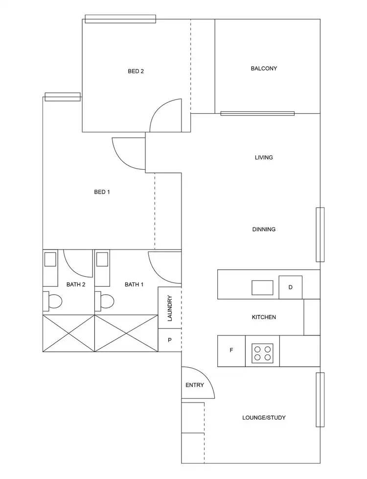 Floorplan of Homely apartment listing, 913/51 Homer Street, Moonee Ponds VIC 3039