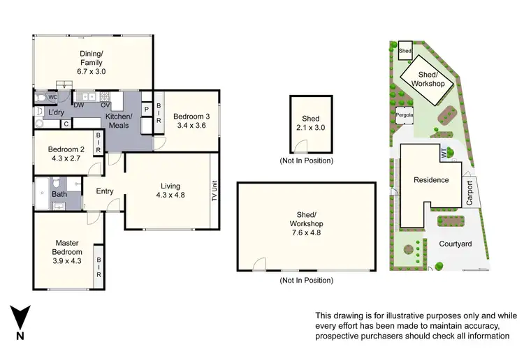 Floorplan of Homely house listing, 8 Carlton Road, Dandenong North VIC 3175