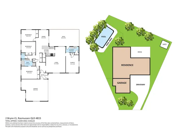 Floorplan of Homely house listing, 2 BRYNN COURT, Rasmussen QLD 4815