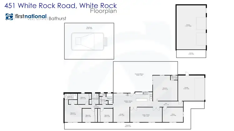 Floorplan of Homely rural property listing, 451 White Rock Road, White Rock NSW 2795