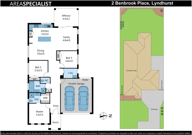 Floorplan of Homely house listing, 2 Benbrook Place, Lyndhurst VIC 3975