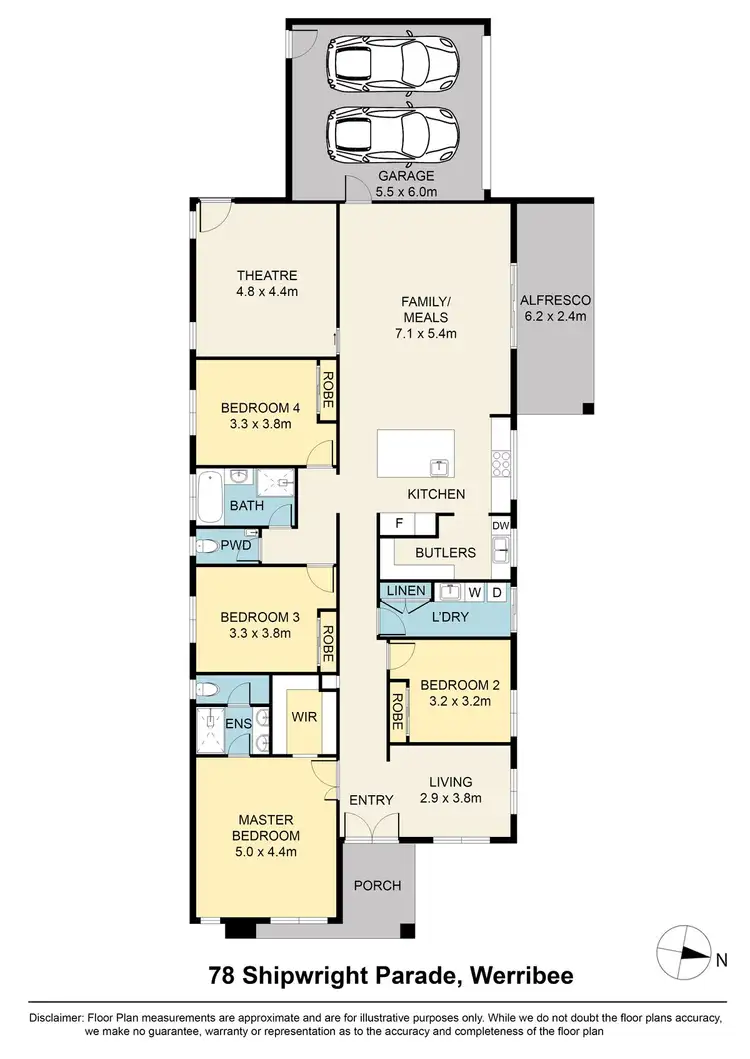 Floorplan of Homely house listing, 78 Shipwright Parade, Werribee VIC 3030