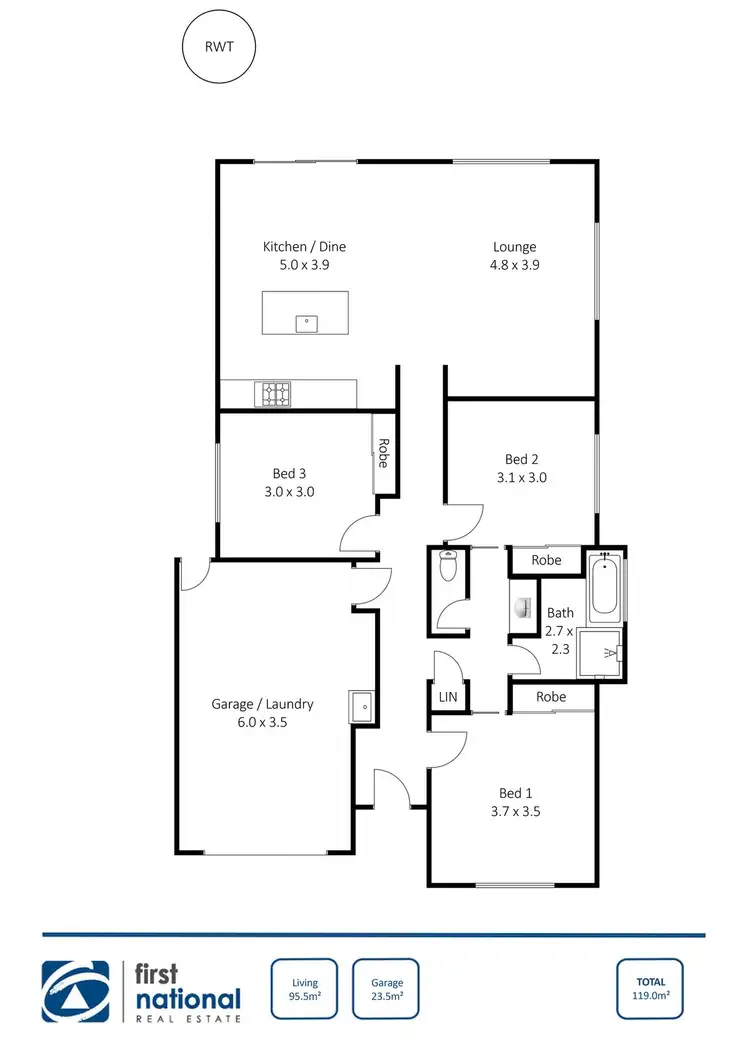Floorplan of Homely house listing, 26 Schilling Street, Kadina SA 5554