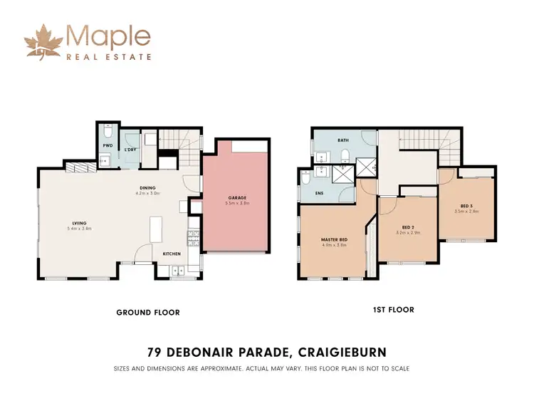 Floorplan of Homely house listing, 79 Debonair Parade, Craigieburn VIC 3064