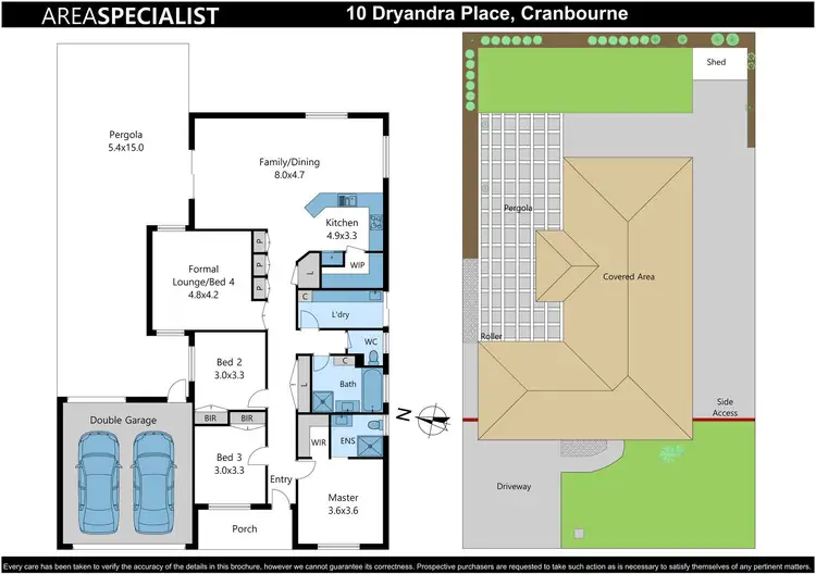 Floorplan of Homely house listing, 10 Dryandra Place, Cranbourne VIC 3977