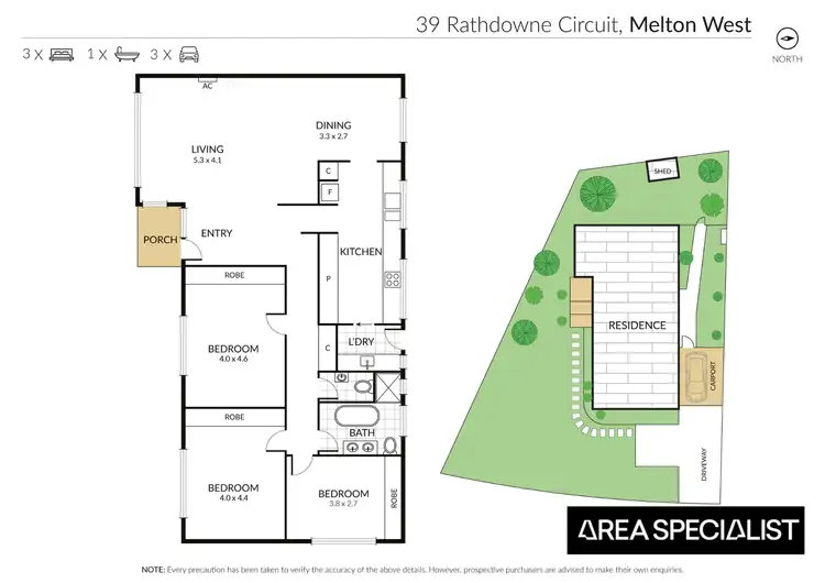 Floorplan of Homely house listing, 39 Rathdowne Circuit, Melton West VIC 3337