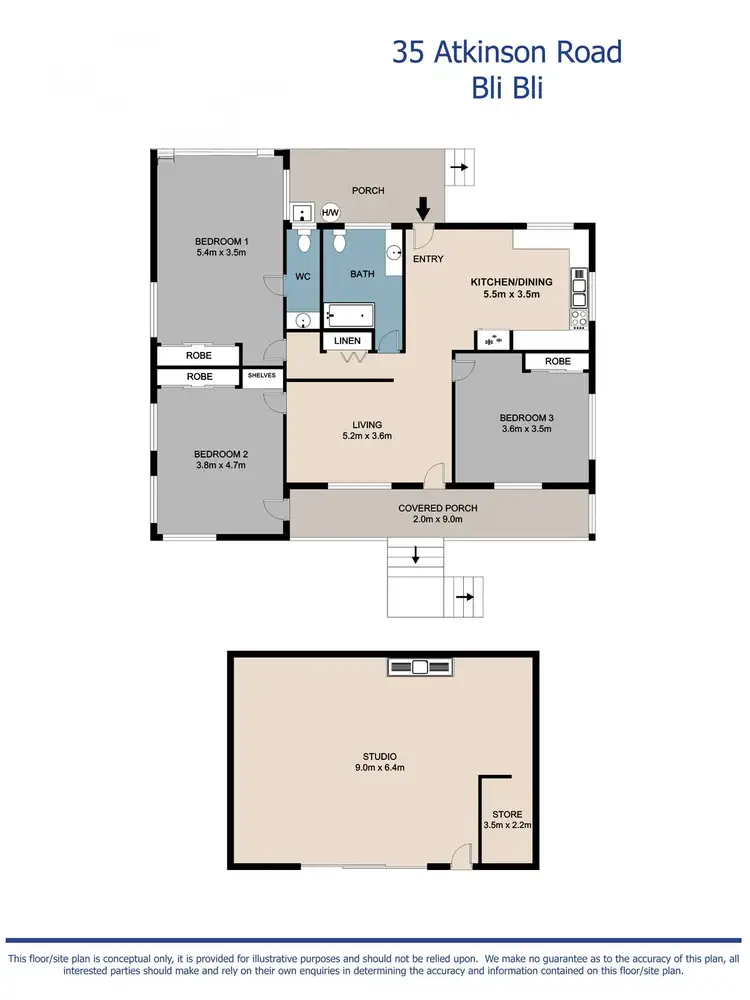 Floorplan of Homely house listing, 35 Atkinson Road, Bli Bli QLD 4560