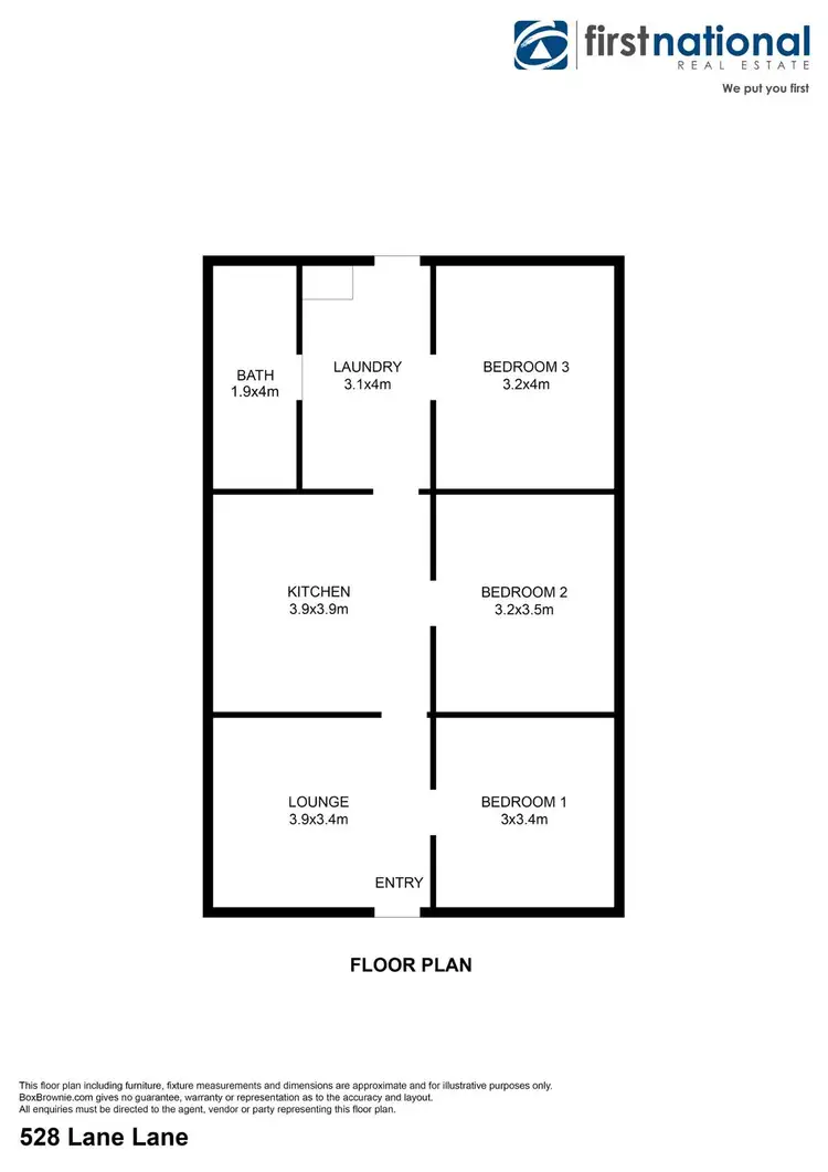 Floorplan of Homely house listing, 528 Lane Lane, Broken Hill NSW 2880