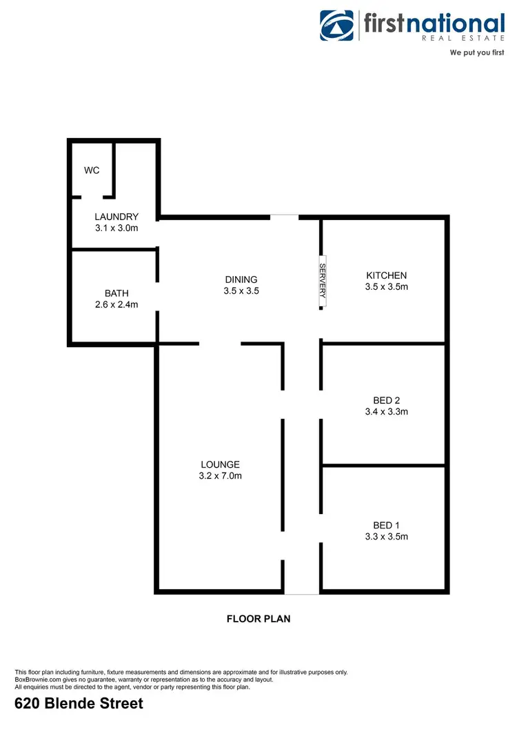 Floorplan of Homely house listing, 620 Blende Street, Broken Hill NSW 2880