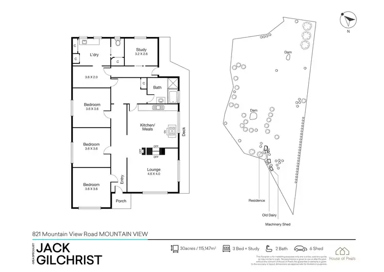 Floorplan of Homely house listing, 821 Mountain View Road, Mountain View VIC 3988