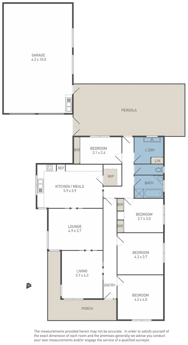 Floorplan of Homely house listing, 63 Powell Drive, Hoppers Crossing VIC 3029
