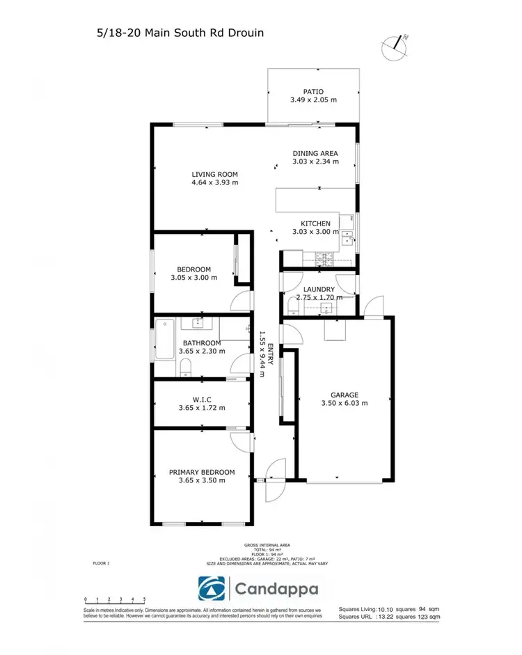 Floorplan of Homely unit listing, 5/18-20 Main South Road, Drouin VIC 3818