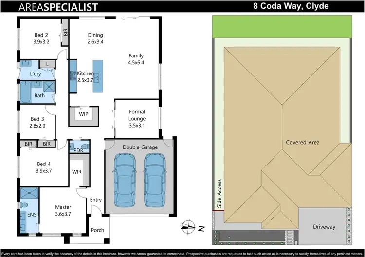 Floorplan of Homely house listing, 8 Coda Way, Clyde VIC 3978