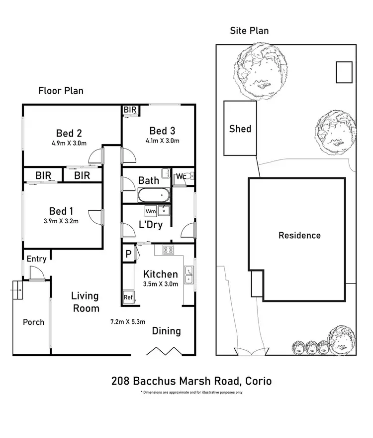 Floorplan of Homely house listing, 208 Bacchus Marsh Road, Corio VIC 3214
