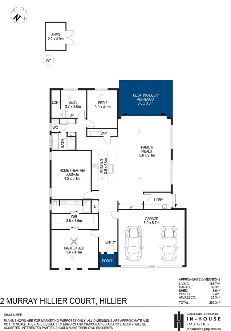 Floorplan of Homely house listing, 2 Murray Hillier Court, Hillier SA 5116