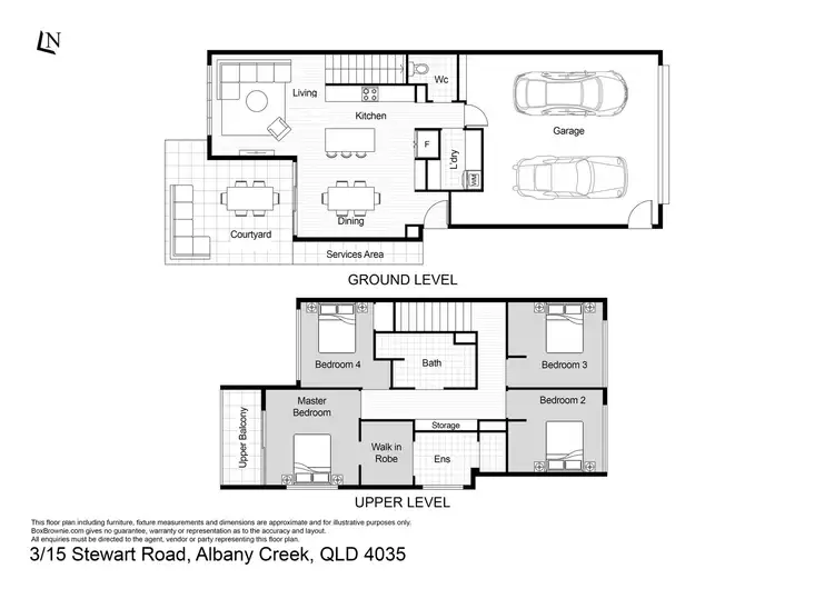 Floorplan of Homely townhouse listing, 3/15 Stewart Road, Albany Creek QLD 4035