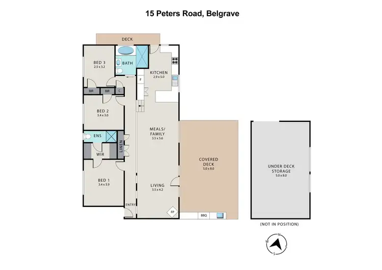 Floorplan of Homely house listing, 15 Peters Road, Belgrave VIC 3160