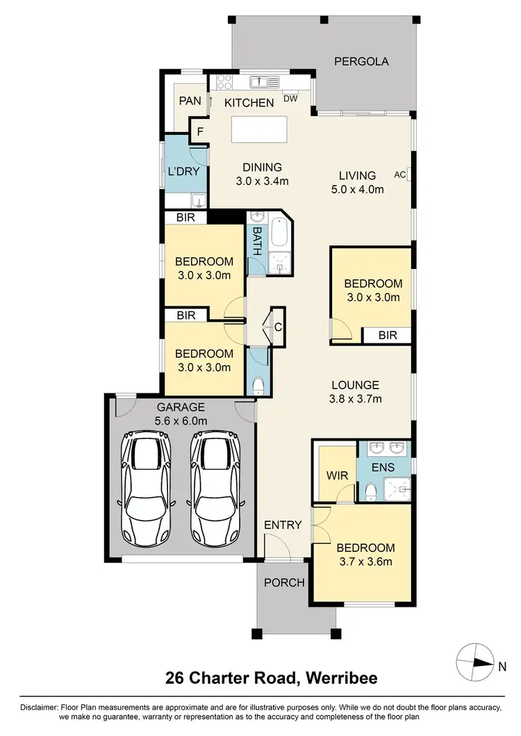 Floorplan of Homely house listing, 26 Charter Road, Werribee VIC 3030