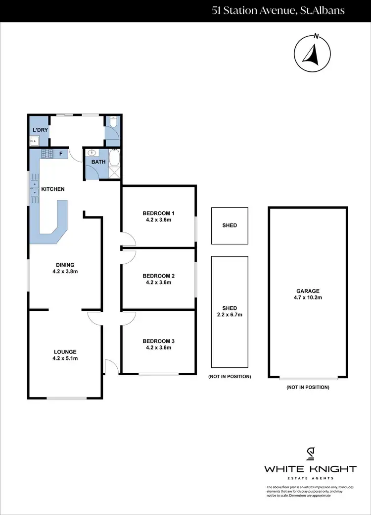 Floorplan of Homely house listing, 51 Station Avenue, St Albans VIC 3021