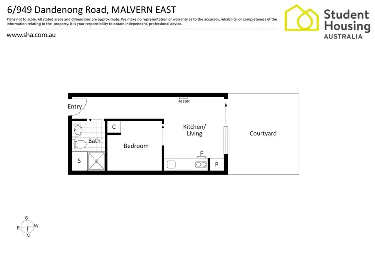 Floorplan of Homely apartment listing, 6/949 Dandenong Road, Malvern East VIC 3145