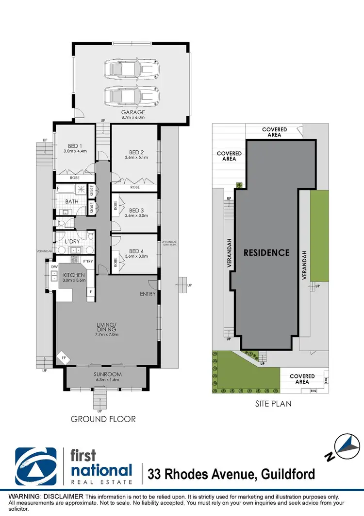 Floorplan of Homely house listing, 33 Rhodes Avenue, Guildford NSW 2161