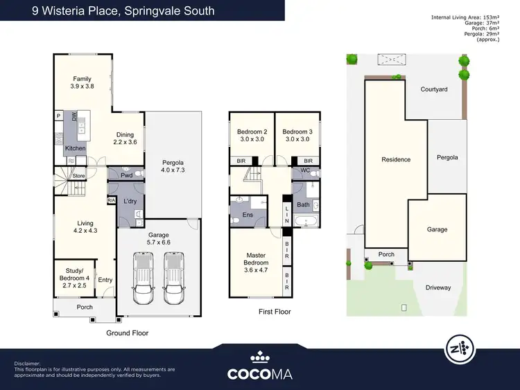 Floorplan of Homely house listing, 9 Wisteria Place, Springvale South VIC 3172