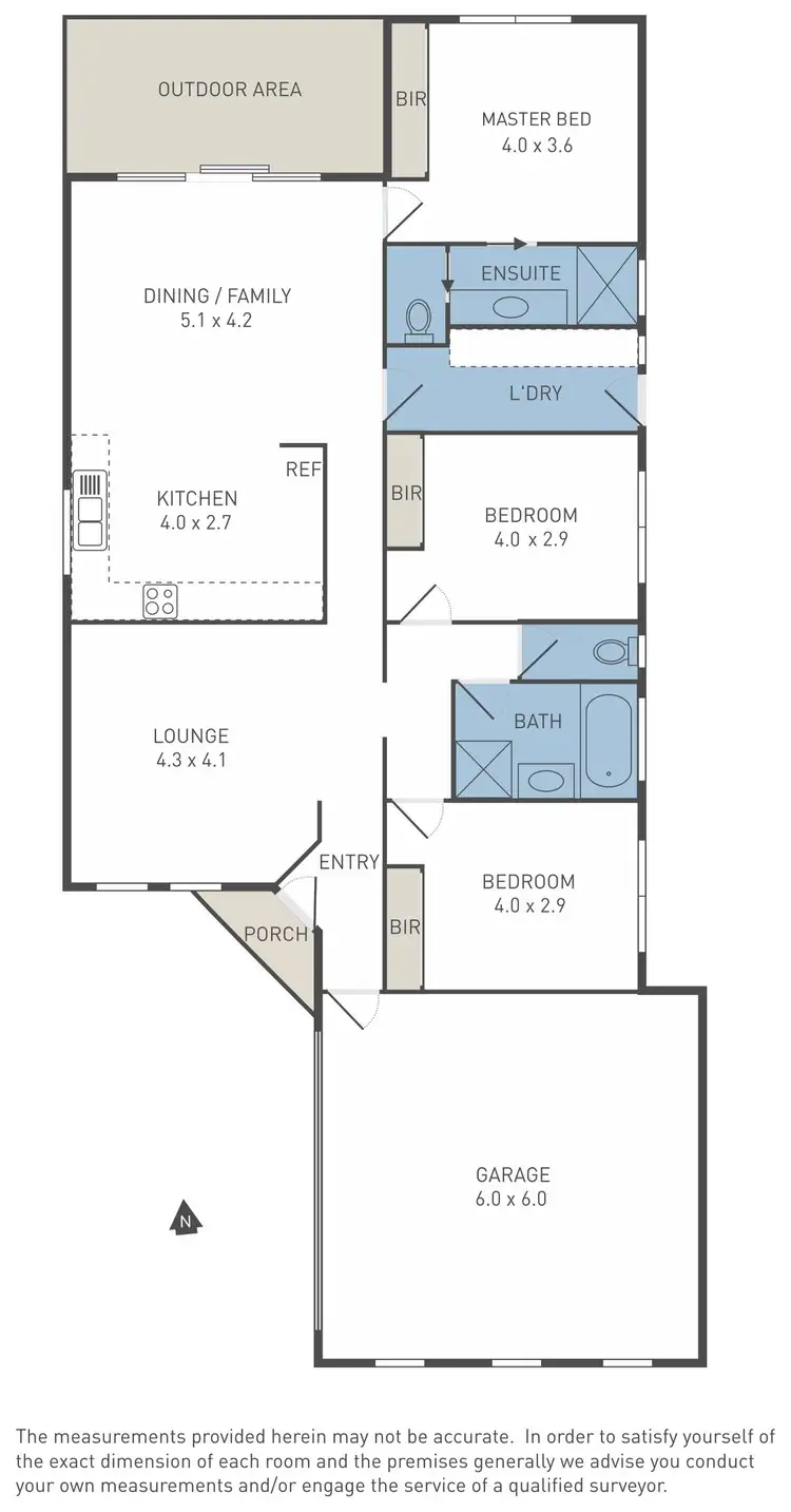 Floorplan of Homely house listing, 1/2 Belair Court, Wyndham Vale VIC 3024