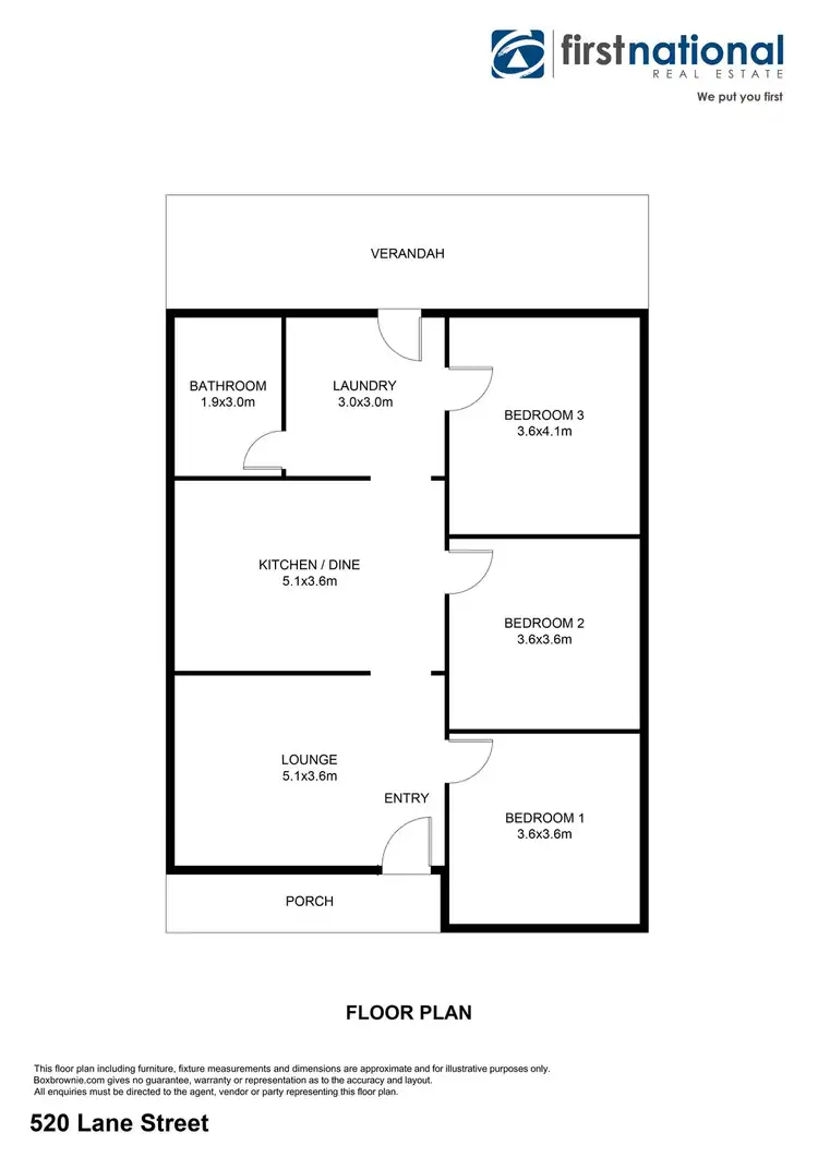 Floorplan of Homely house listing, 520 Lane Street, Broken Hill NSW 2880