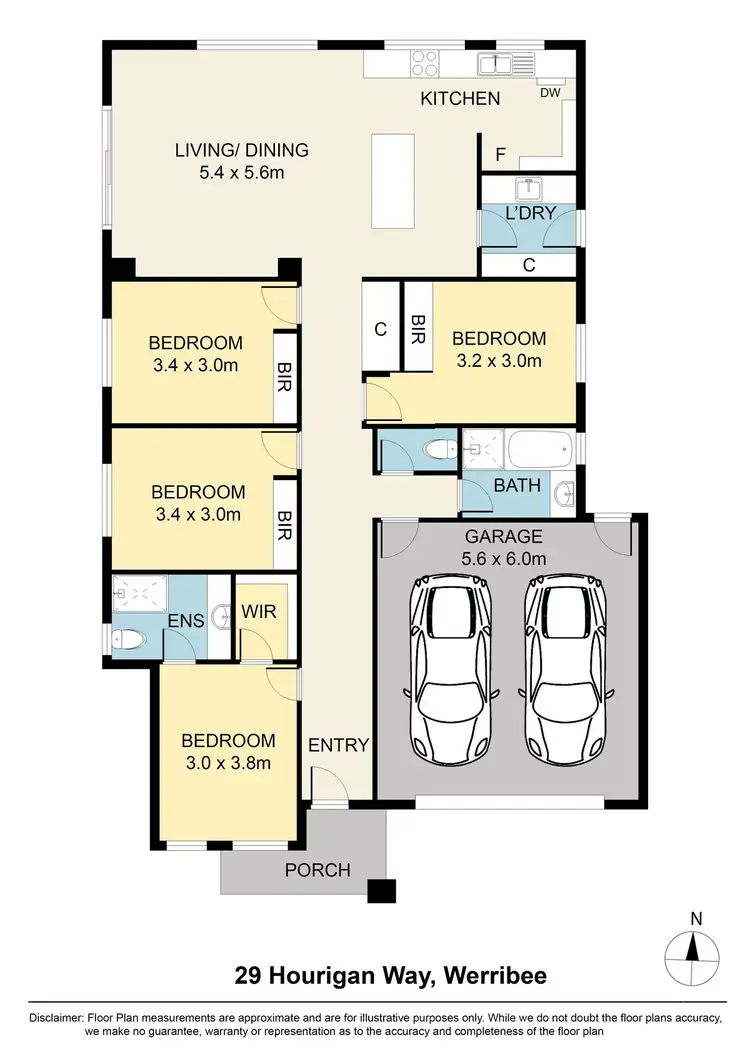 Floorplan of Homely house listing, 29 Hourigan Way, Werribee VIC 3030