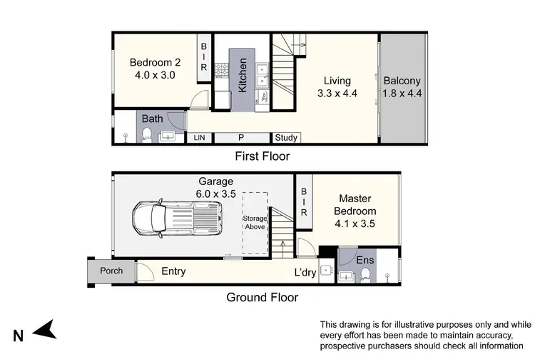 Floorplan of Homely townhouse listing, 10/25-27 Hutton Street, Dandenong VIC 3175
