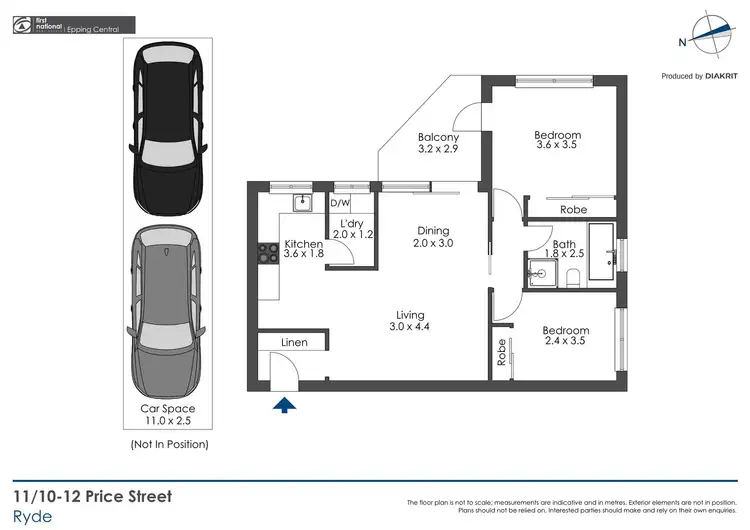 Floorplan of Homely unit listing, 11/10-12 Price Street, Ryde NSW 2112