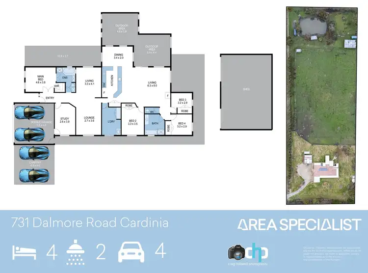Floorplan of Homely house listing, 731 Dalmore Road, Cardinia VIC 3978