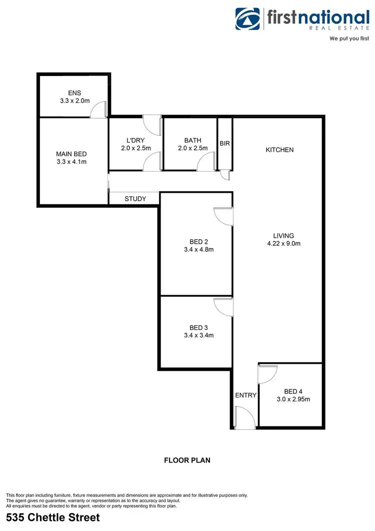 Floorplan of Homely house listing, 535 Chettle Street, Broken Hill NSW 2880